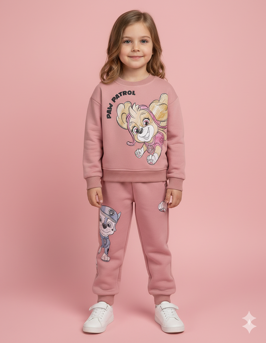CONJUNTO SUDADERA PAW PATROL ROSA