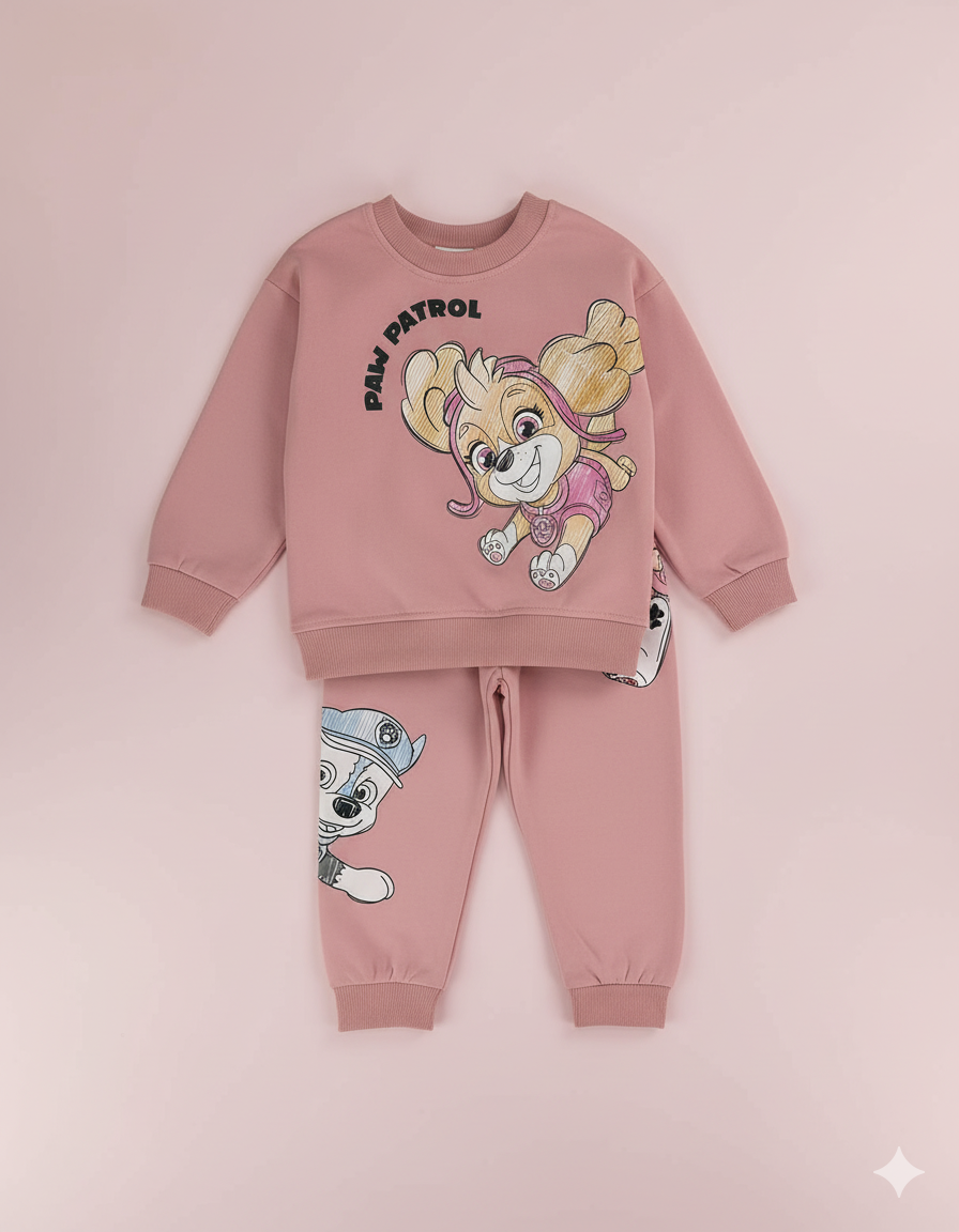 CONJUNTO SUDADERA PAW PATROL ROSA