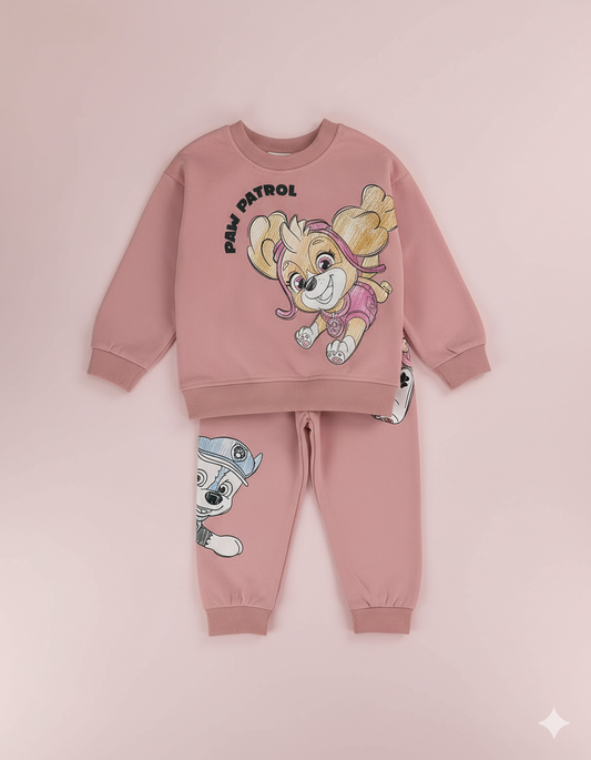 CONJUNTO SUDADERA PAW PATROL ROSA