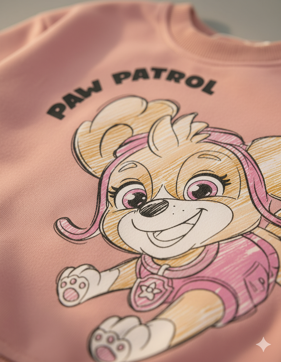 CONJUNTO SUDADERA PAW PATROL ROSA