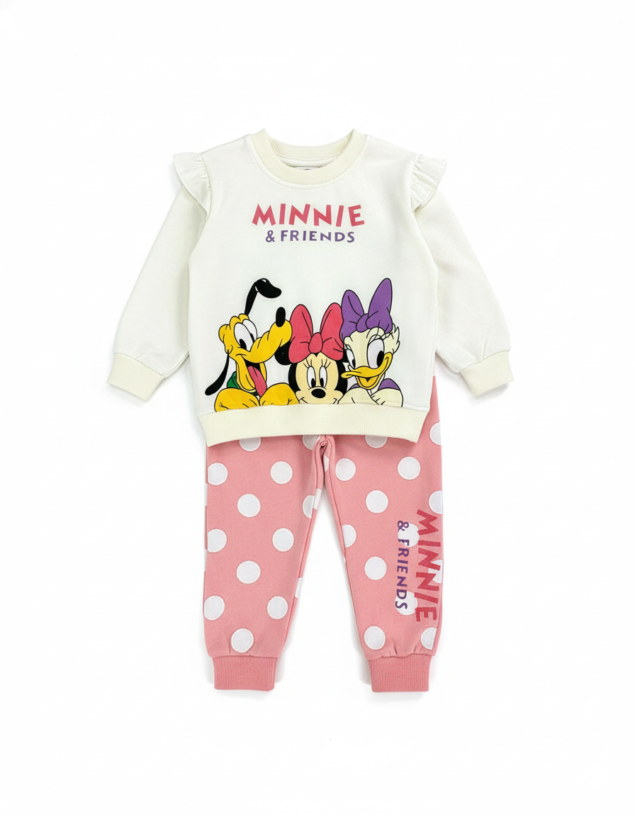 CONJUNTO SUDADERA MINNIE PANTALON PUNTOS