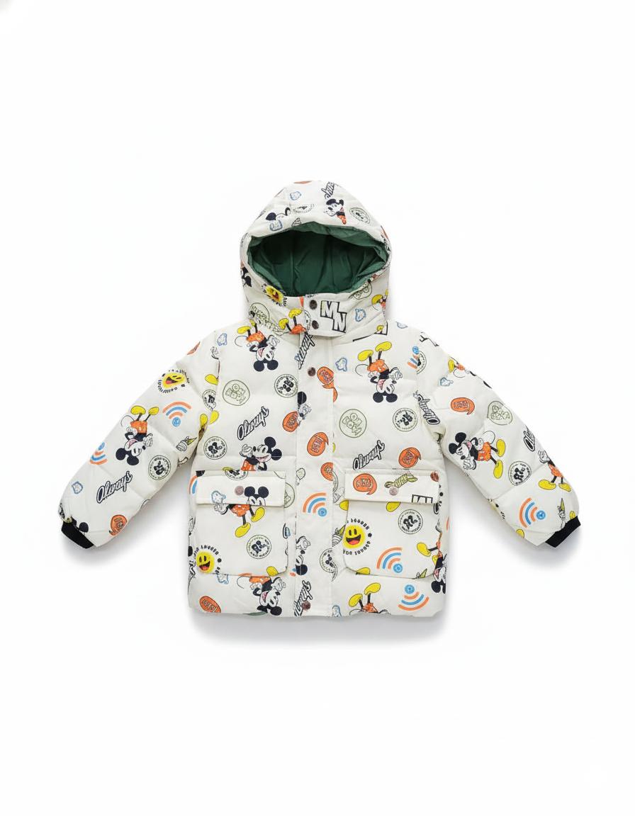 CHAQUETA IMPORTADA MICKEY BLANCA PREMIUM