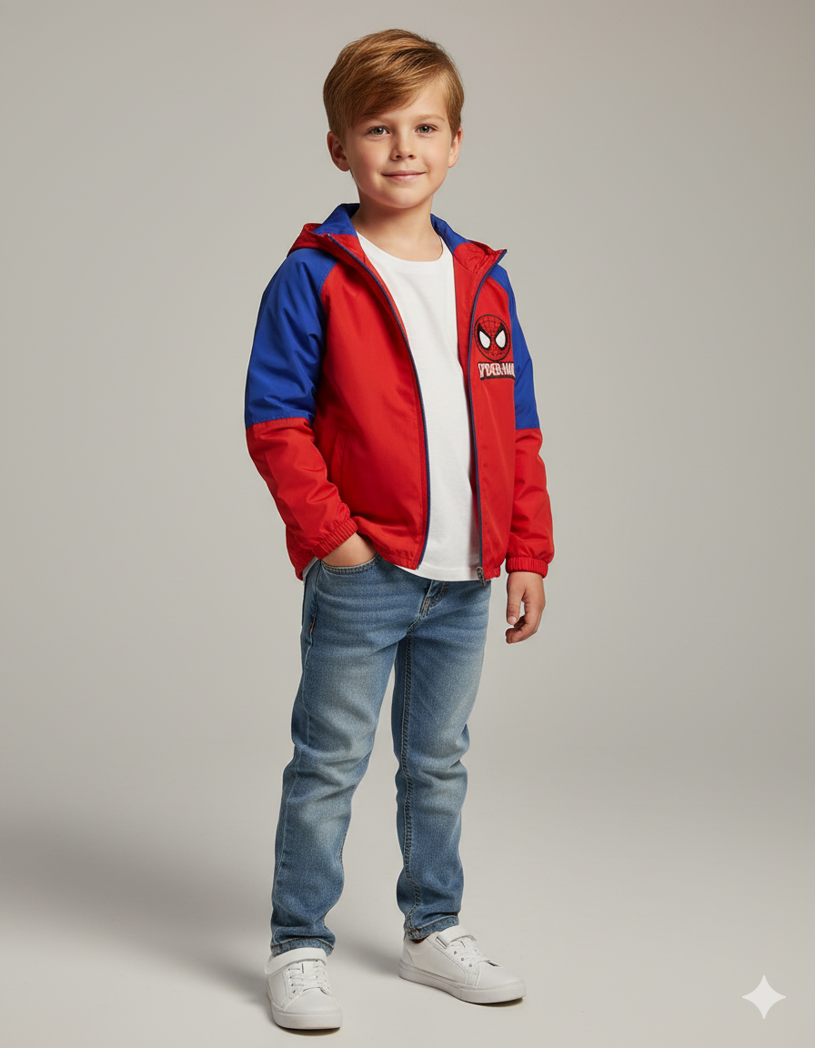 CHAQUETA IMPERMEABLE SPIDERMAN