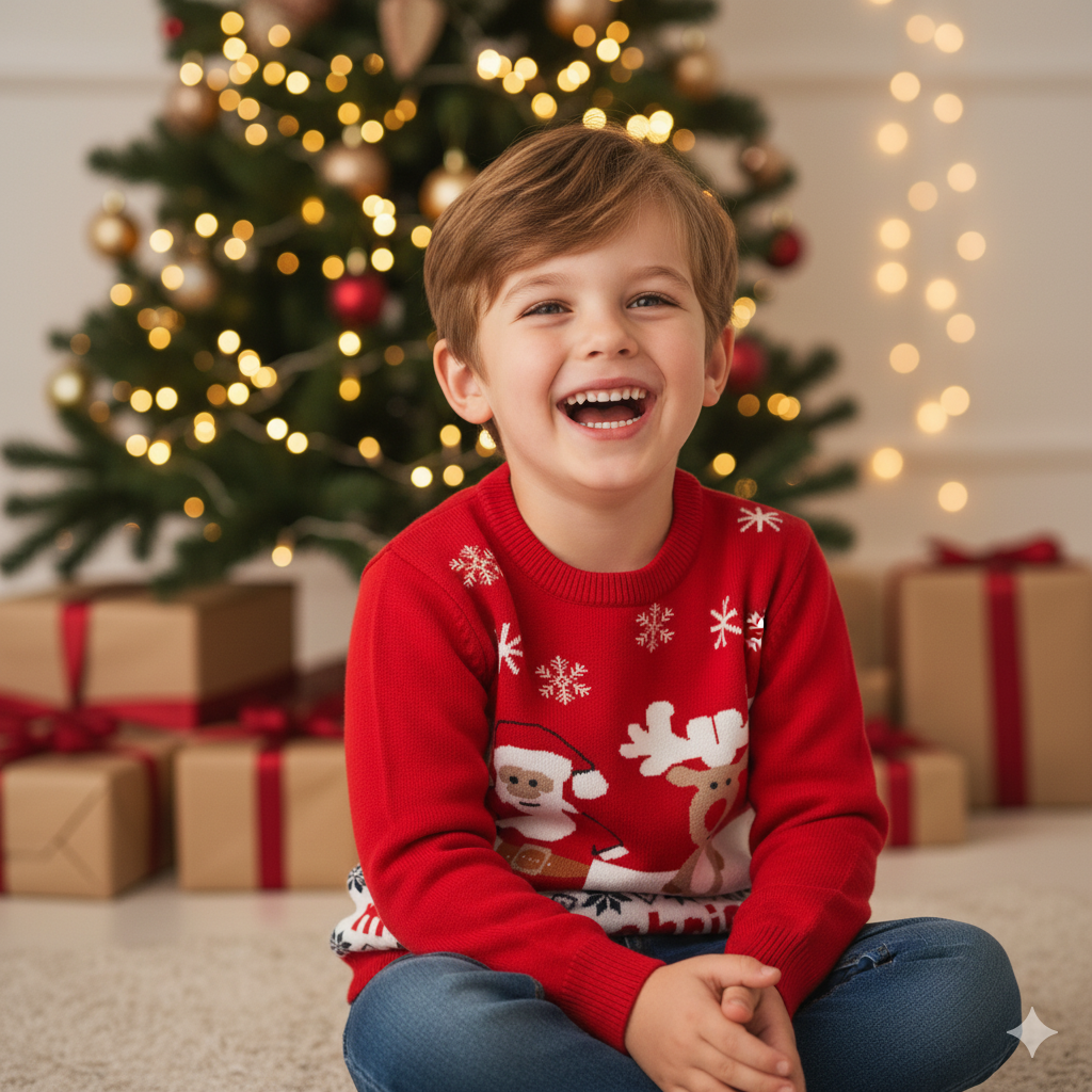 SACO NAVIDEÑO SANTA & RENO MERRY CHRYSTMAS