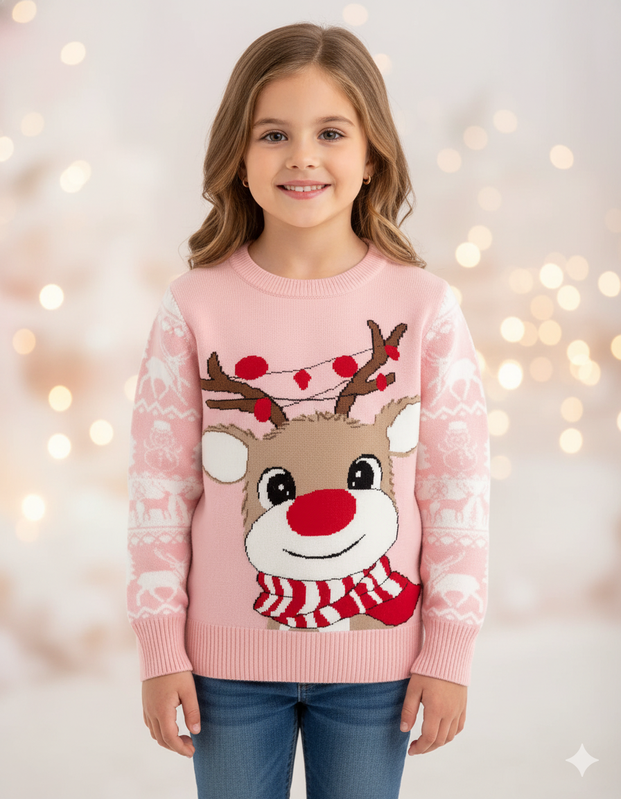 SACO NAVIDEÑO ROSADO RENO