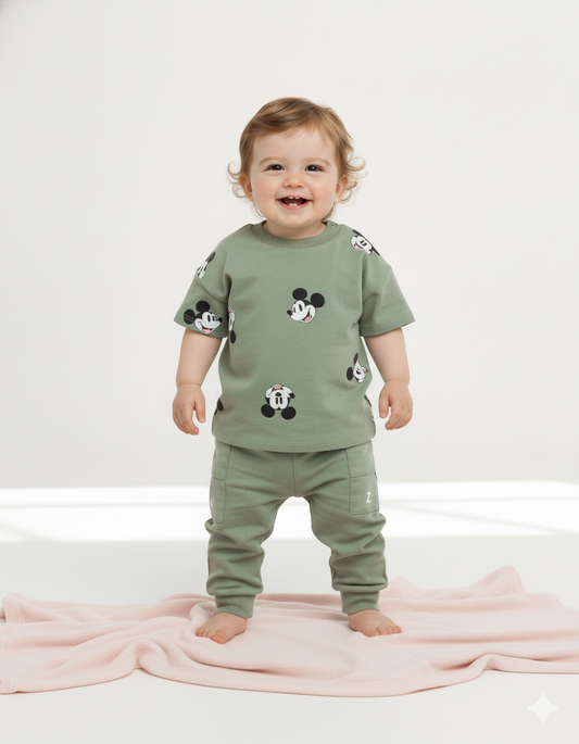 CONJUNTO IMPORTADO MICKEY VERDE