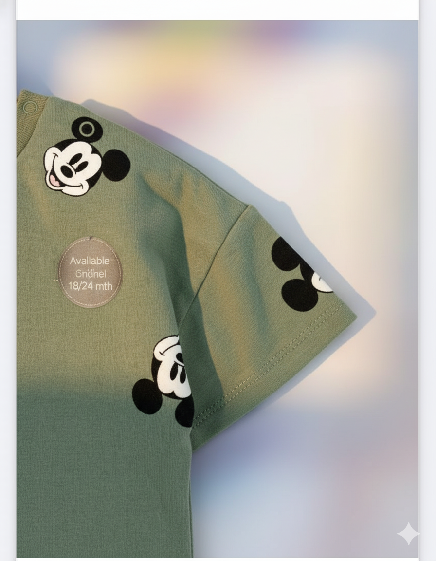 CONJUNTO IMPORTADO MICKEY VERDE