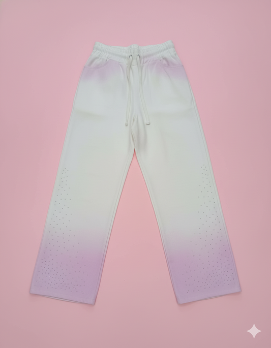 PANTALÓN OBRE ROSADO BRILLOS