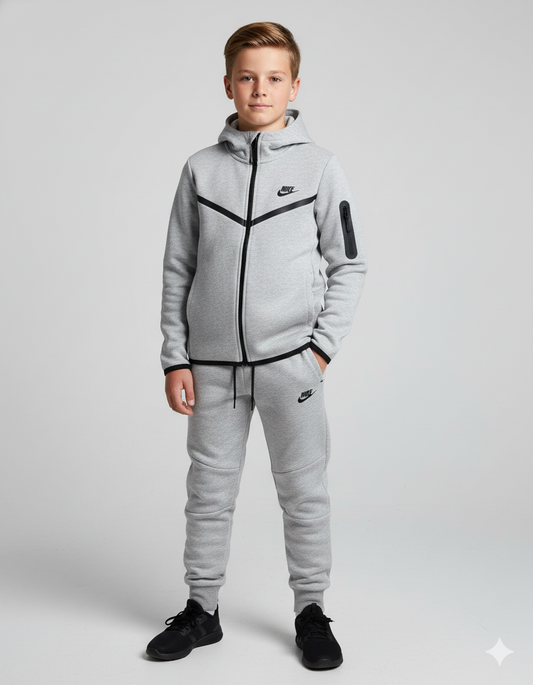 CONJUNTO SUDADERA NIKE GRIS 2