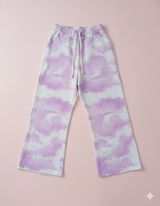 PANTALÓN TIE DYE LILA PARA NIÑA