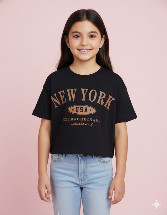 CAMISETA NEW YORK NEGRA