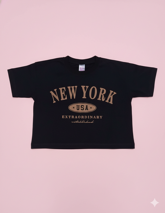 CAMISETA NEW YORK NEGRA
