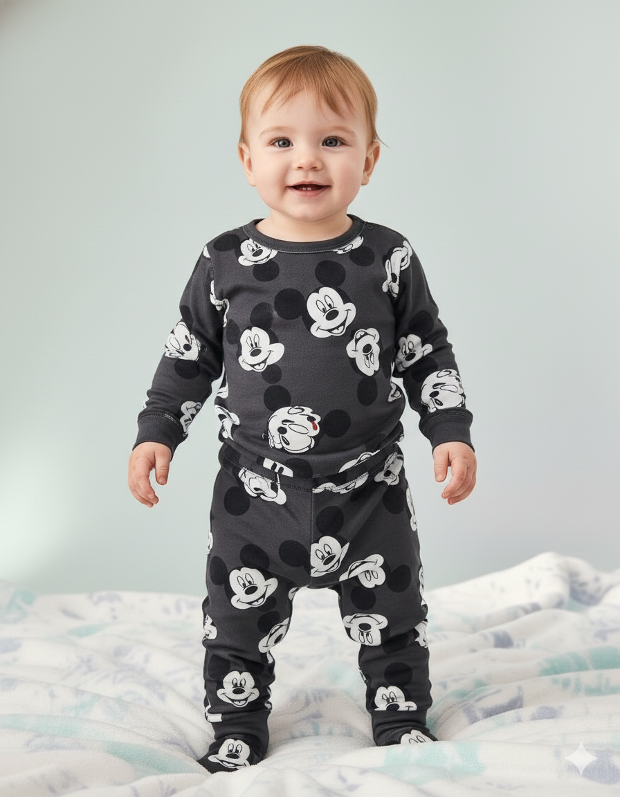 PIJAMA IMPORTADA 3 PIEZAS MICKEY MOUSE