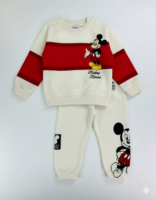 CONJUNTO SUDADERA MICKEY BLANCA