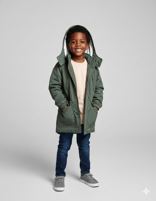 CHAQUETA IMPERMEABLE VERDE