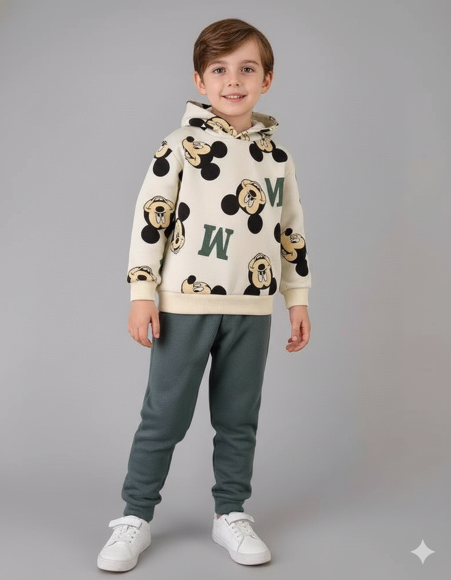 CONJUNTO SUDADERA MICKEY PANTALON VERDE