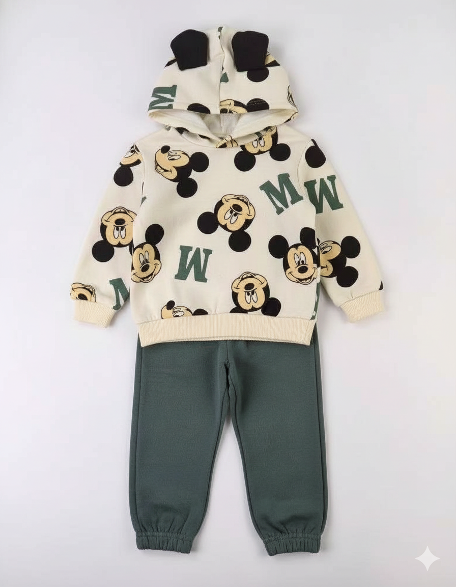 CONJUNTO SUDADERA MICKEY PANTALON VERDE