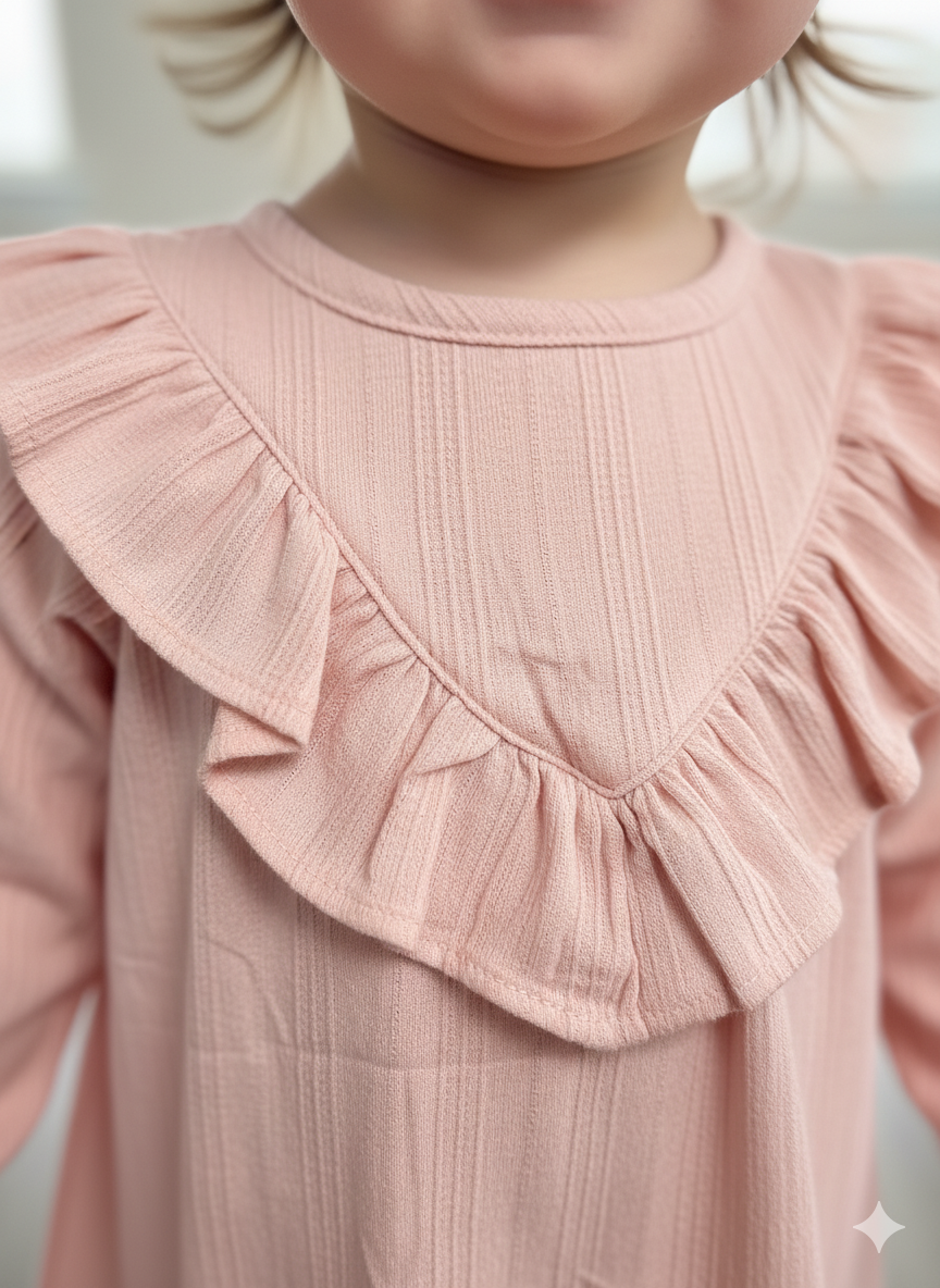 CONJUNTO 3 PIEZAS BLUSON ROSADO