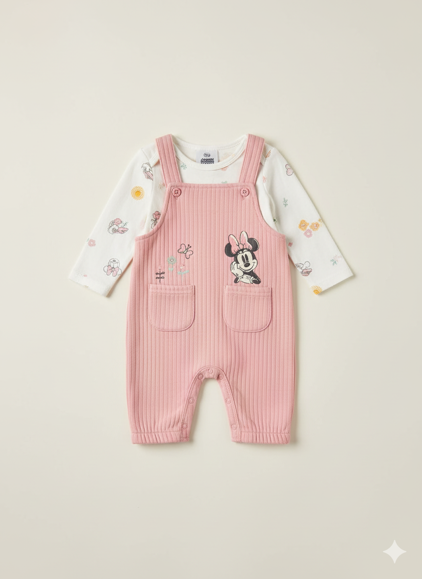 OVEROL ROSA MINNIE MOISE