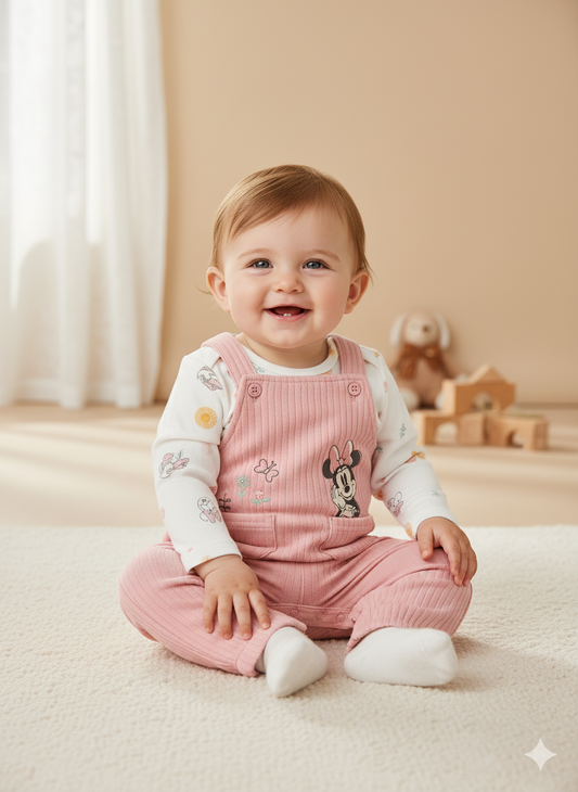 OVEROL ROSA MINNIE MOISE