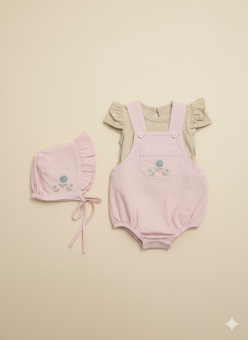 3 PIEZAS BODDY BRAGA Y GORRO