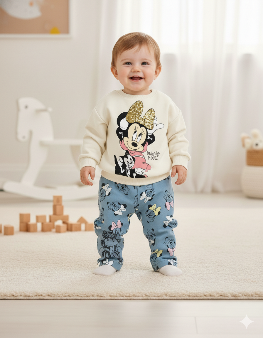 CONJUNTO IMPORTADO BUSO Y JEAN MINNIE MOUSE