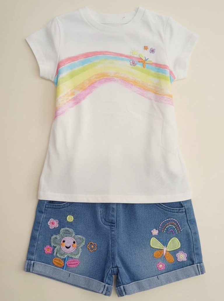 CONJUNTO IMPORTADO SHORT ARCOIRIS