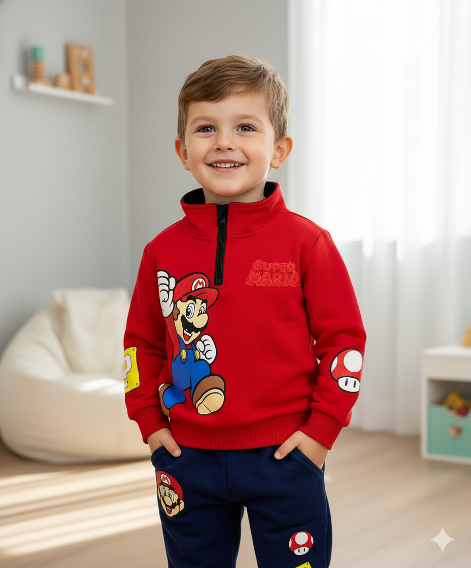 CONJUNTO SUDADERA MARIO BROS