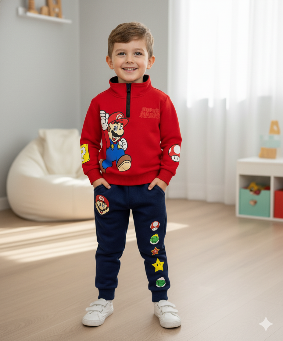 CONJUNTO SUDADERA MARIO BROS