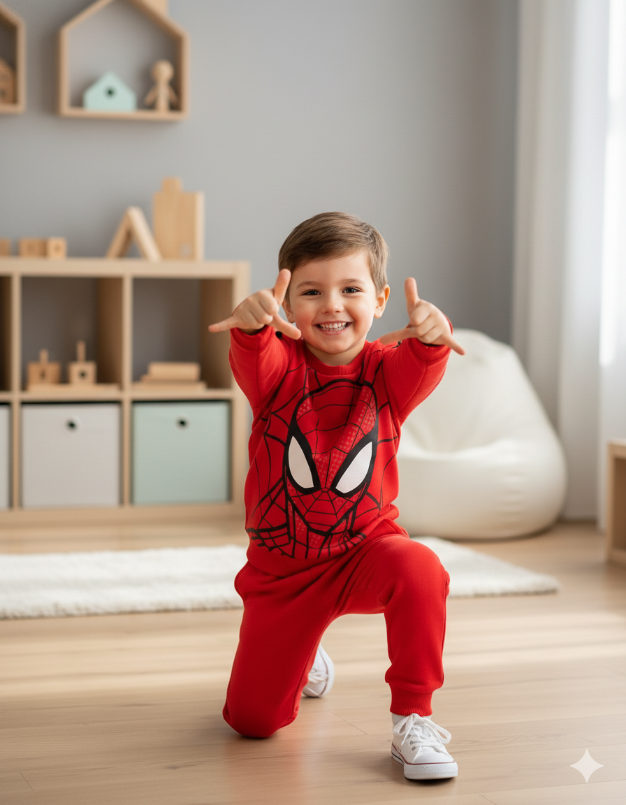 CONJUNTO SUDADERA SPIDERMAN