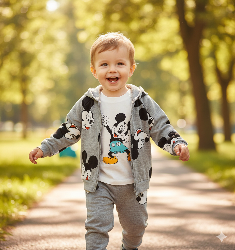 CONJUNTO SUDADERA MICKEY 3 PIEZAS