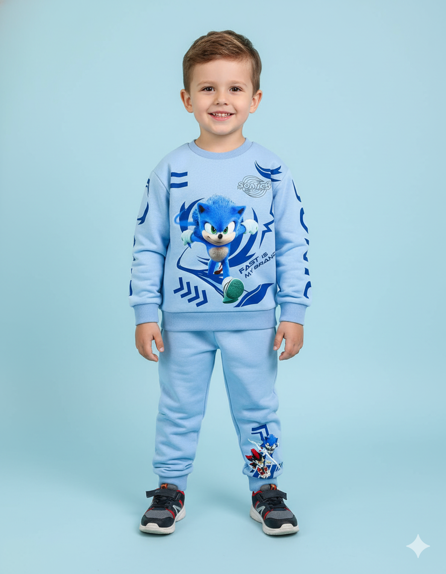 CONJUNTO SUDADERA SONIC GRIS