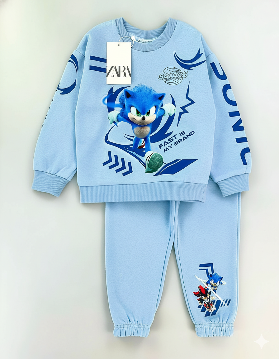 CONJUNTO SUDADERA SONIC GRIS