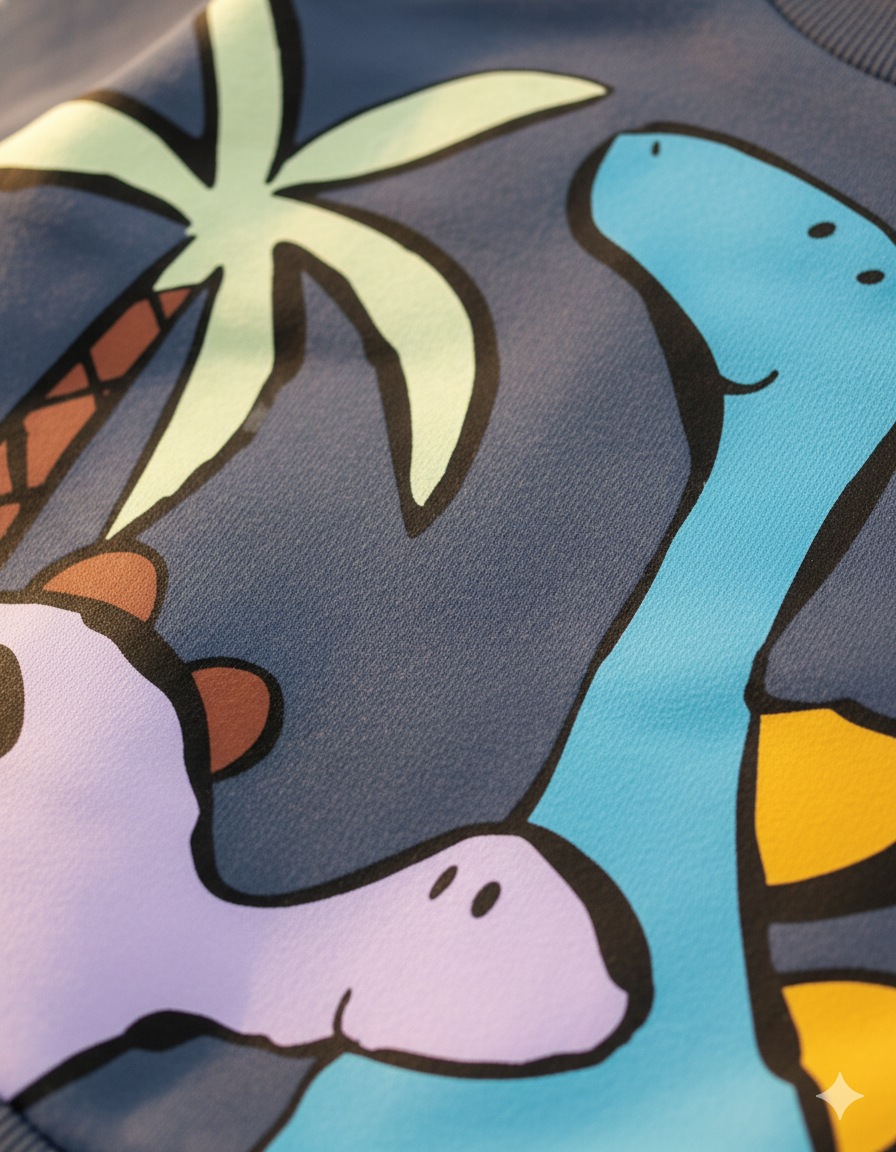 CONJUNTO SUDADERA DINO AZUL