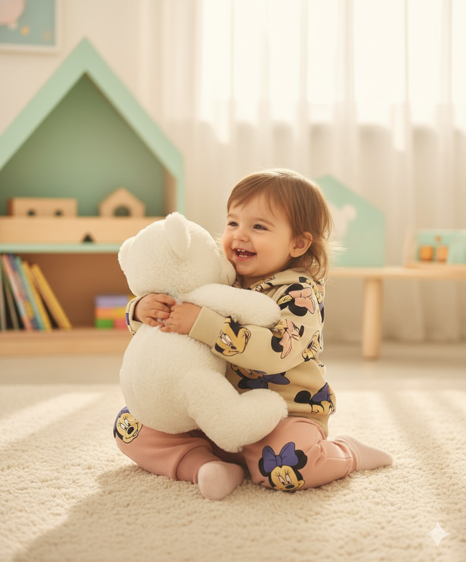 CONJUNTO SUDADERA MINNIE CAMEL ROSA