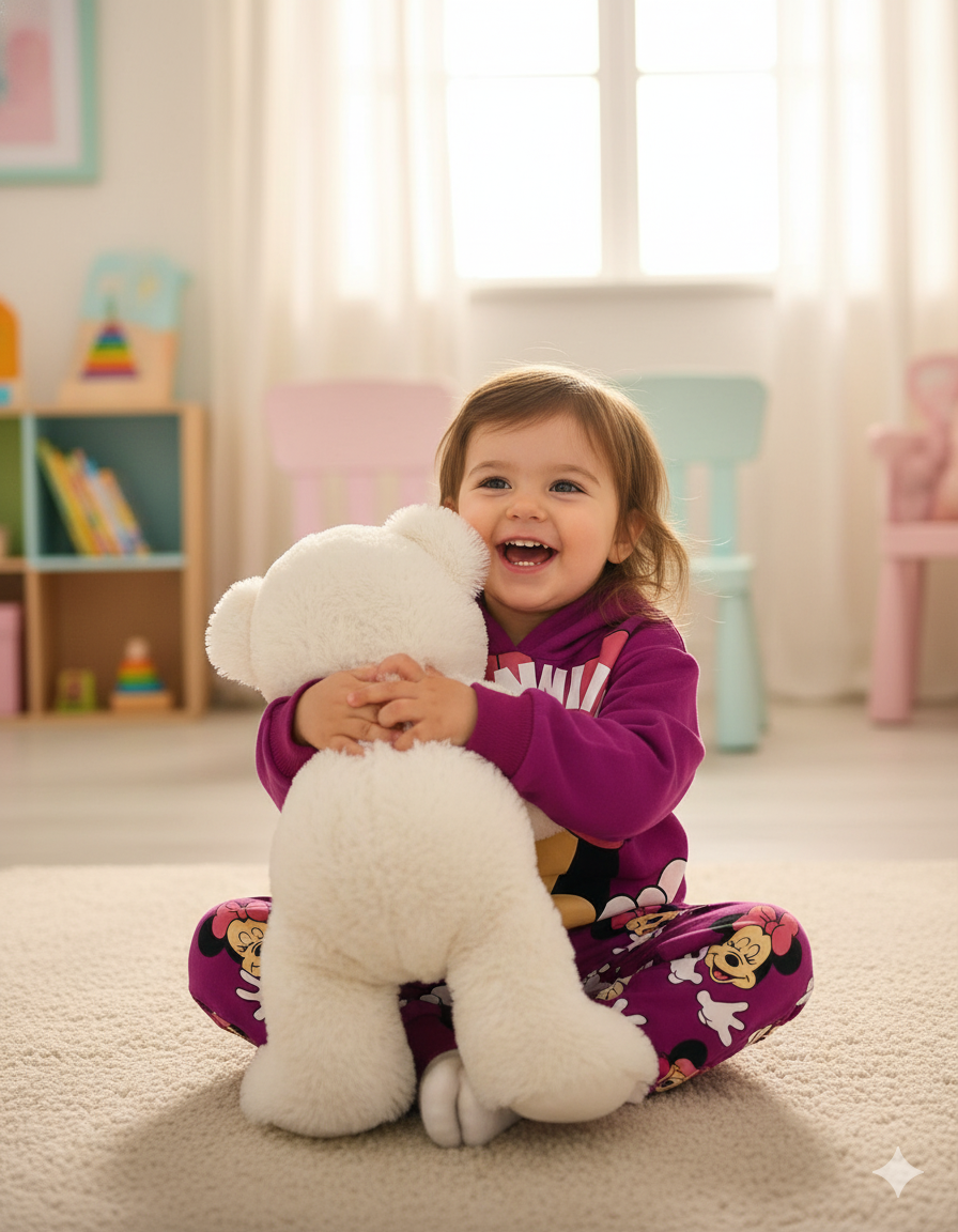 CONJUNTO SUDADERA MINNIE MORADA