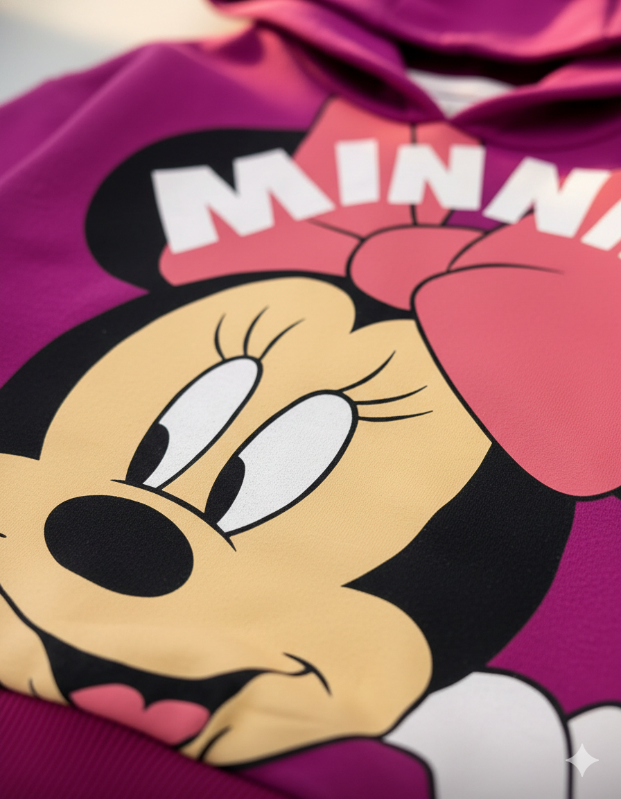 CONJUNTO SUDADERA MINNIE MORADA