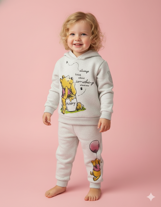 CONJUNTO SUDADERA WINNIE POOH GRIS