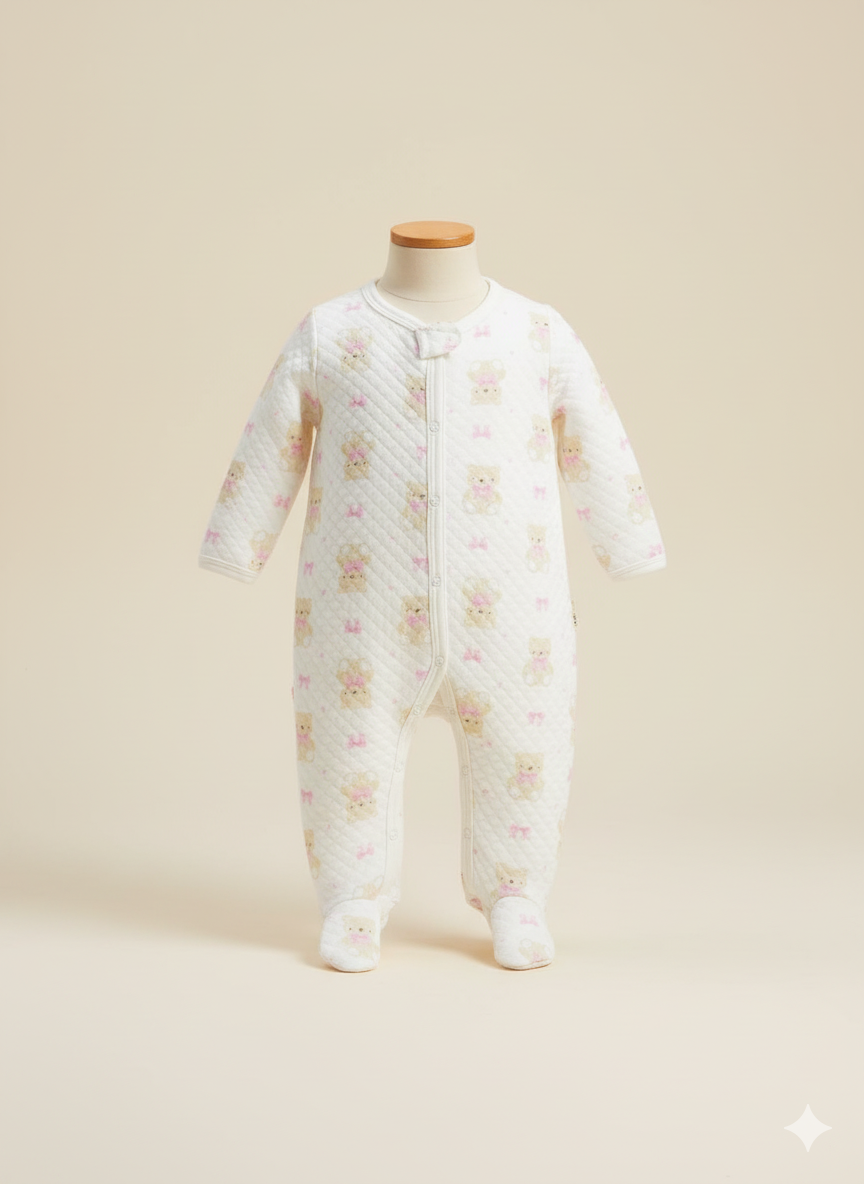 CONJUNTO 3 PIEZAS PIJAMA BODDIE Y BABERO