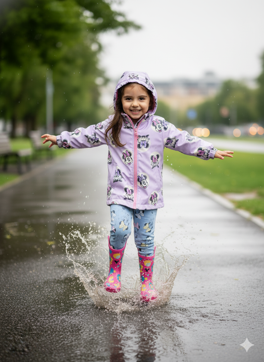 CHAQUETA IMPORTADA IMPERMEABLE MINNIE MOUSE