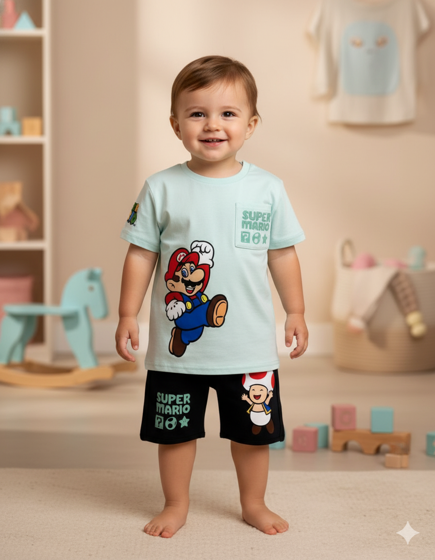 CONJUNTO IMPORTADO 2 PIEZAS MARIO