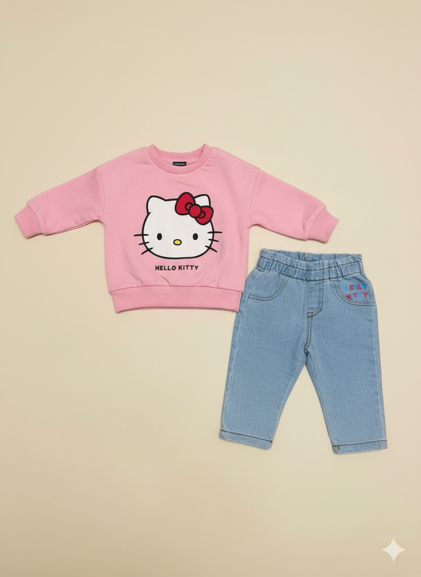 CONJUNTO IMPORTADO HELLO KITTY 2 PIEZAS