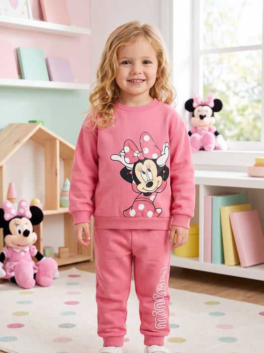 CONJUNTO SUDADERA MINNIE MOUSE POMA ROSA 2